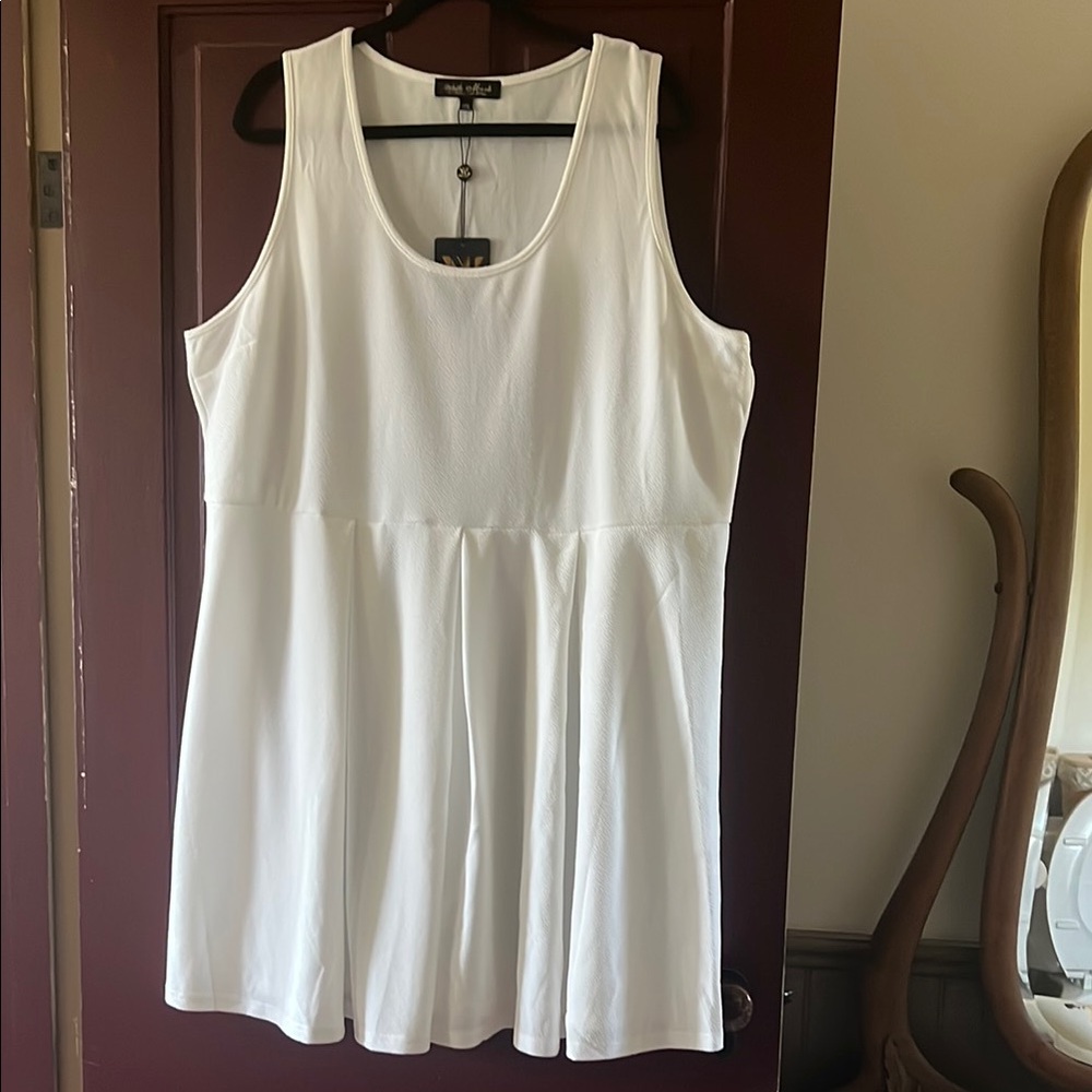 White Mark White Sleeveless Dress